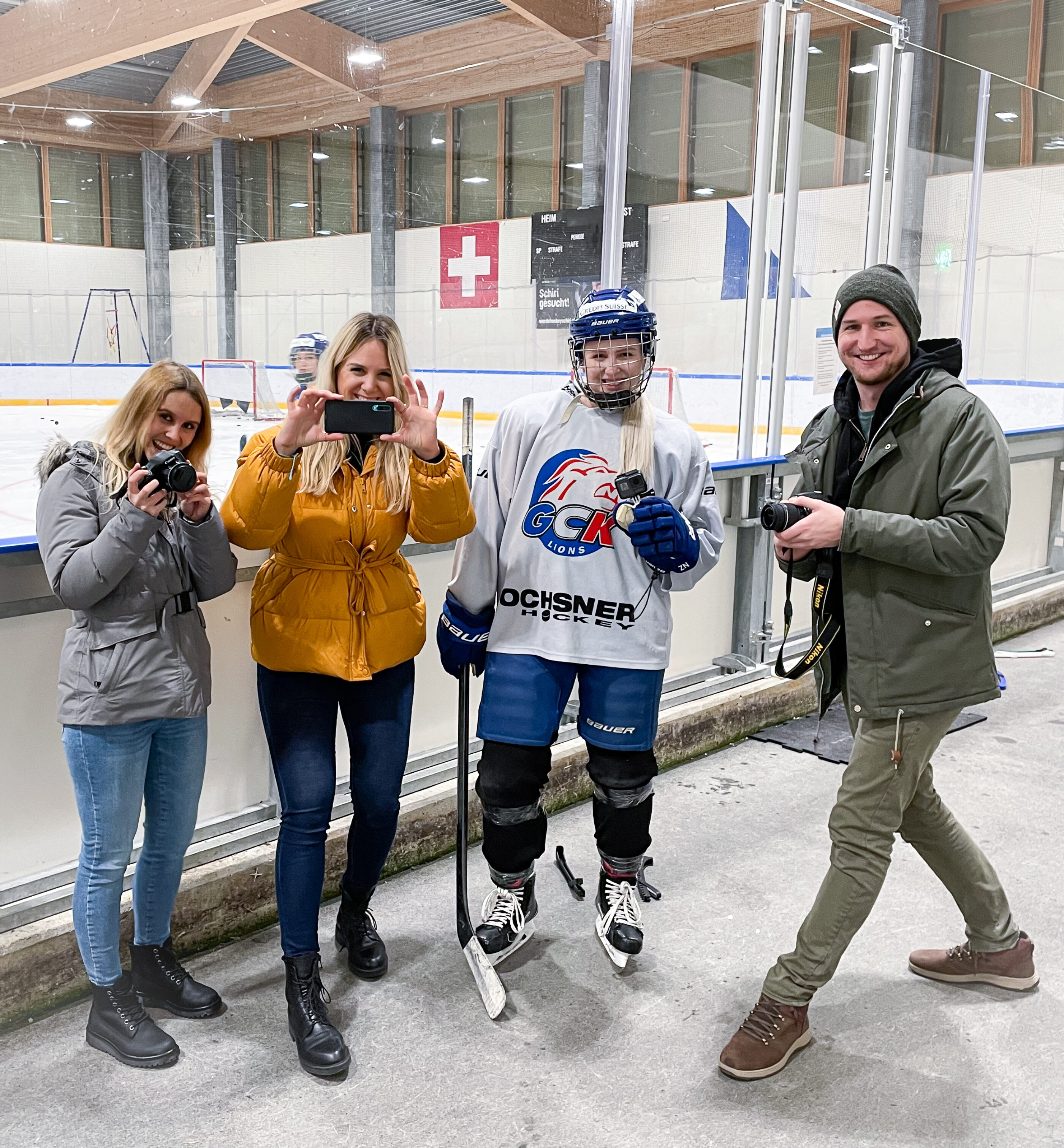 Gruppenbild Eishalle